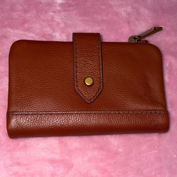 Fossil Lainie Multifunction Brown Leather Wallet NWOT - Picture 2 of 12